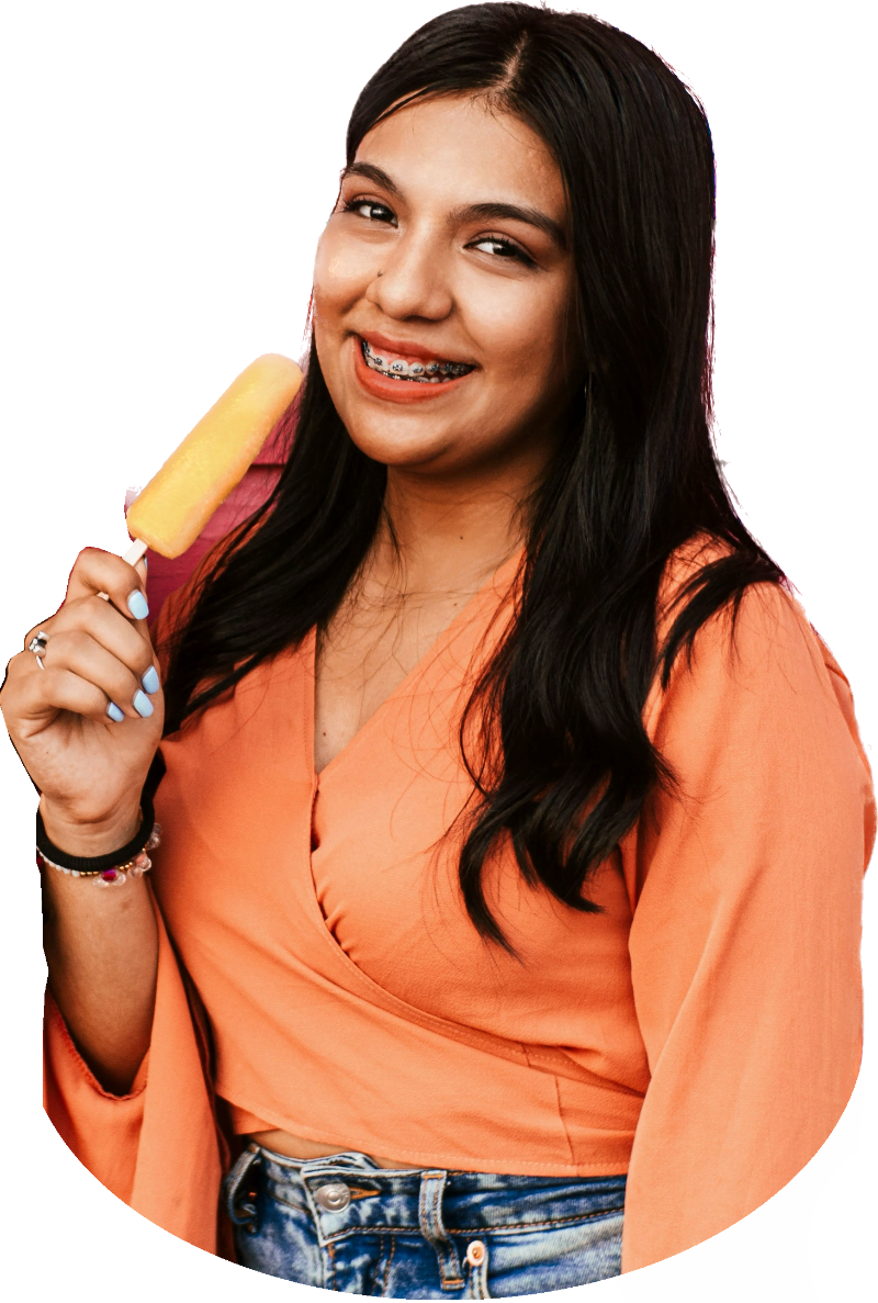 Chica helado2 Helados Rays Calidez humana